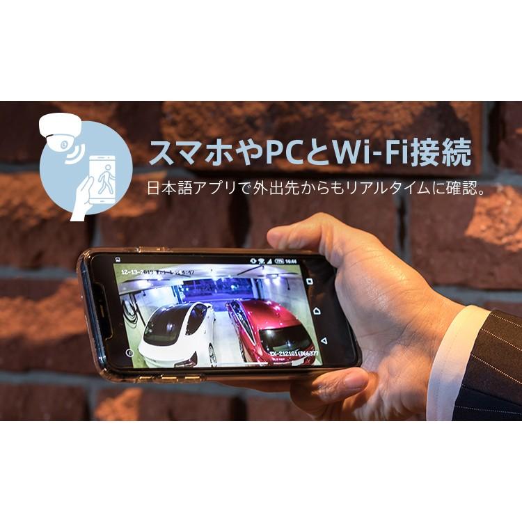 フレーミング ガレ・レコ 128GB (ホワイト) 屋外用ドーム型防水カメラ