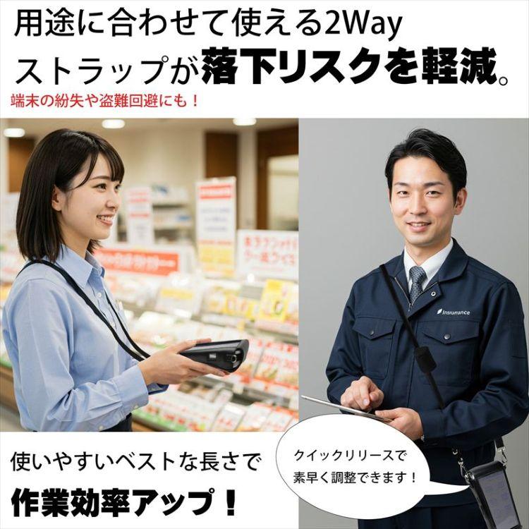 即納 Times PAY タイムズペイ オールインワン型端末 専用ケース ケース装着のまま 決済処理 レシート出力 充電 2way たすき掛け 破損 故障 機会損失 リスク 軽減 |  | 03