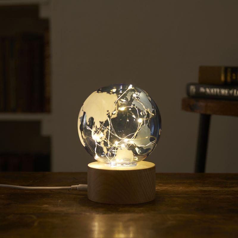 LED ライト 地球儀 インテリア雑貨 おしゃれ 置物 新築祝い 人気