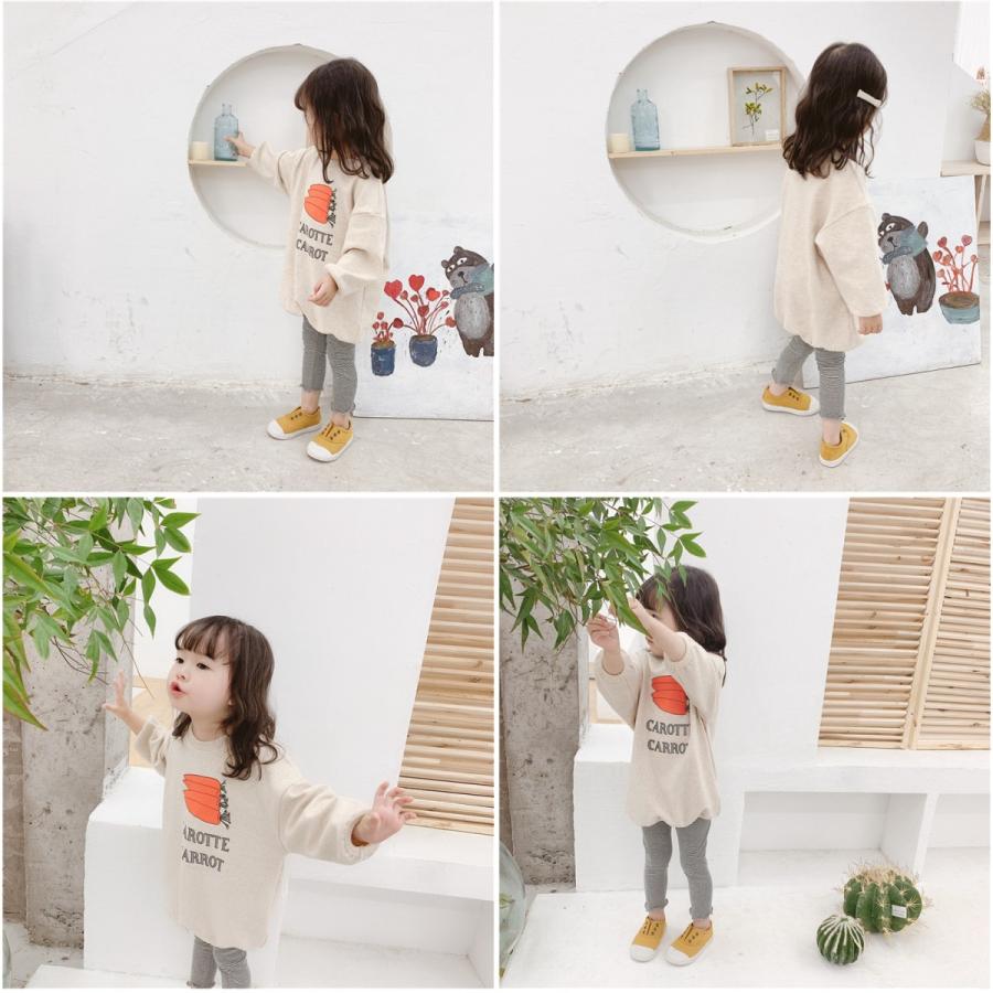 子供服 トレーナー ロング トップス 春 秋 韓国 おしゃれ かわいい 女の子 Kids006t Eyshop 通販 Yahoo ショッピング