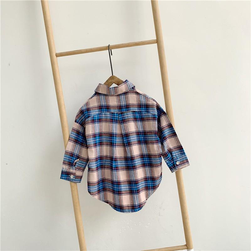 チェックシャツ 子供服 長袖 春 秋 キッズ 女の子 男の子 トップス