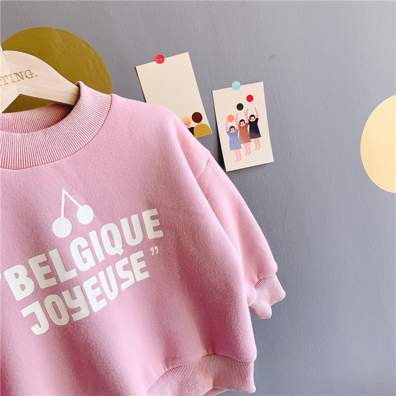 DIOR⭐︎キッズ長袖トレーナー ライトピンク 130サイズ 子供服 トレーナー 長袖 トップス 女の子 冬 キッズ おしゃれ かわいい