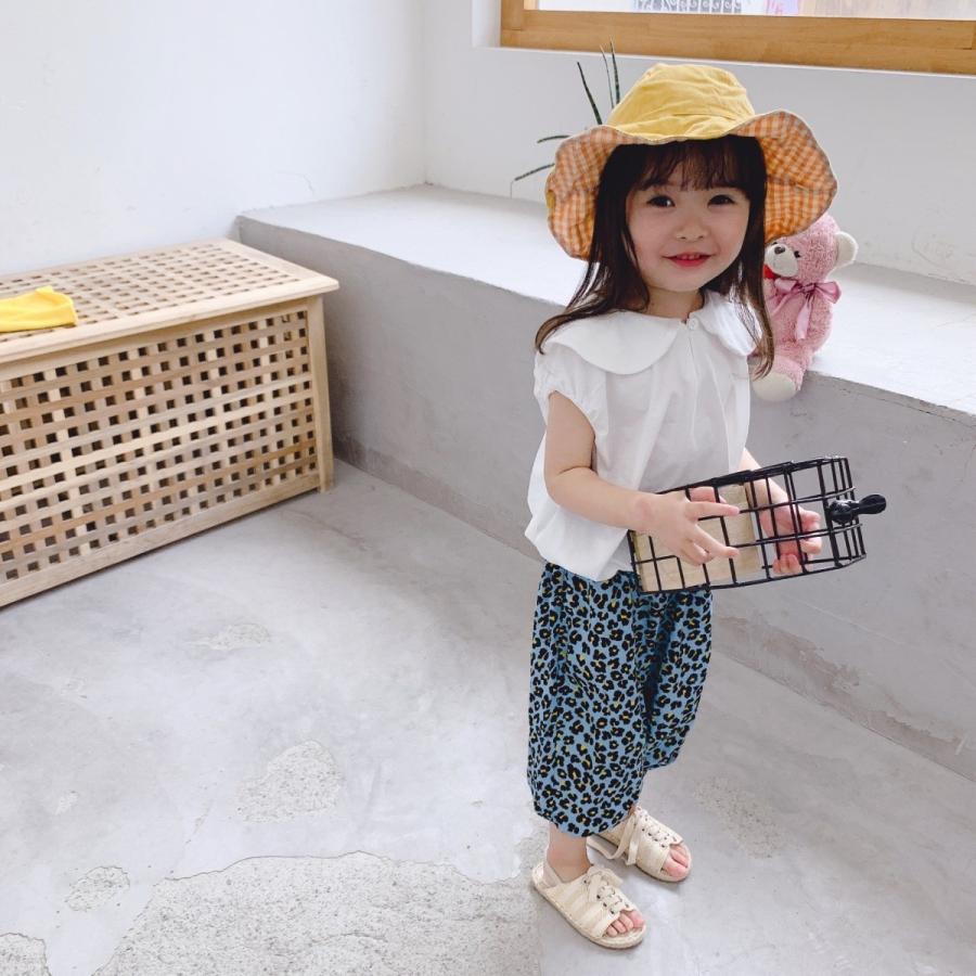 子供服 ステテコ風 クロップドパンツ ヒョウ柄 レオパード柄 夏 女の子