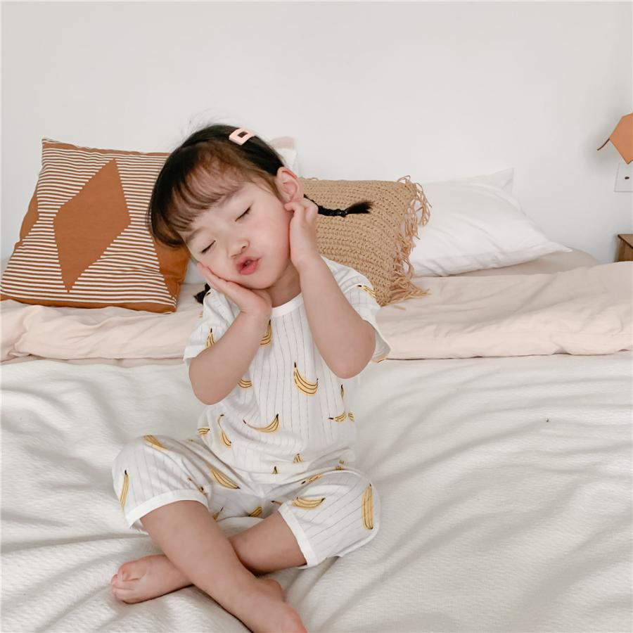 パジャマ キッズ 半袖 ルームウェア 上下セット セットアップ 女の子 
