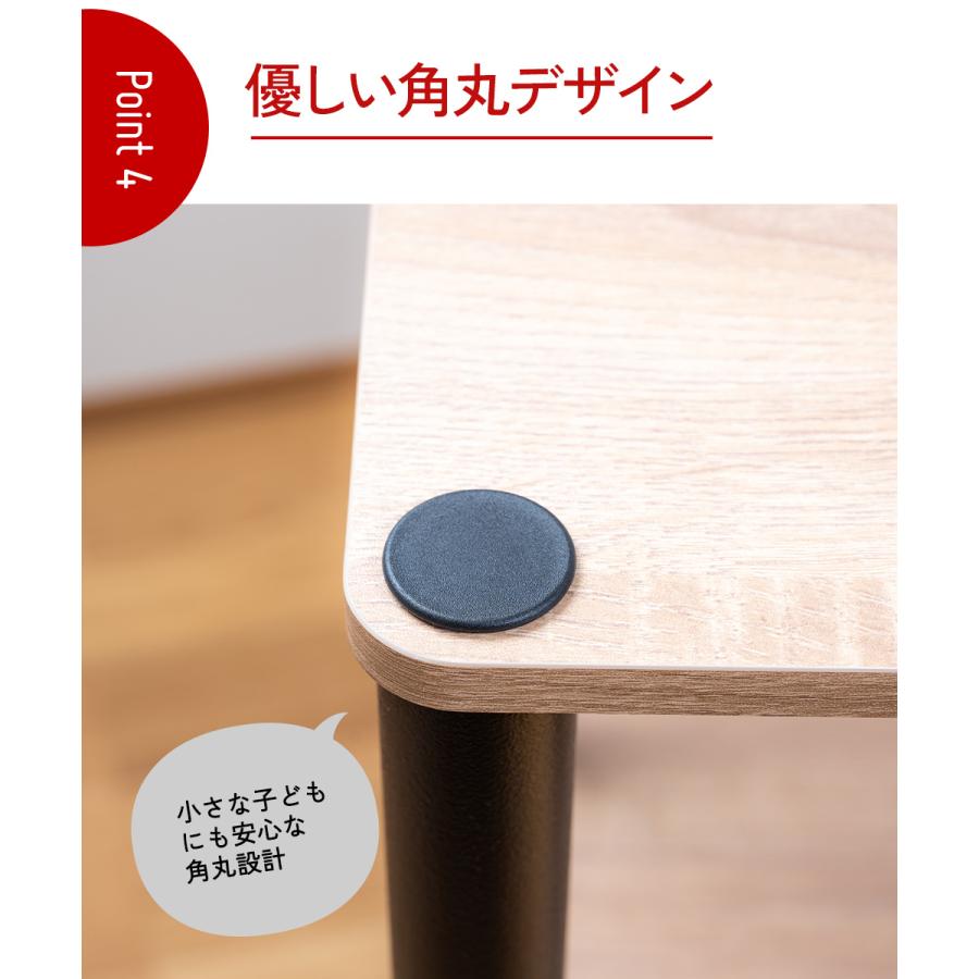 スリムラック 2段 オープンラック ブラックポール オープン