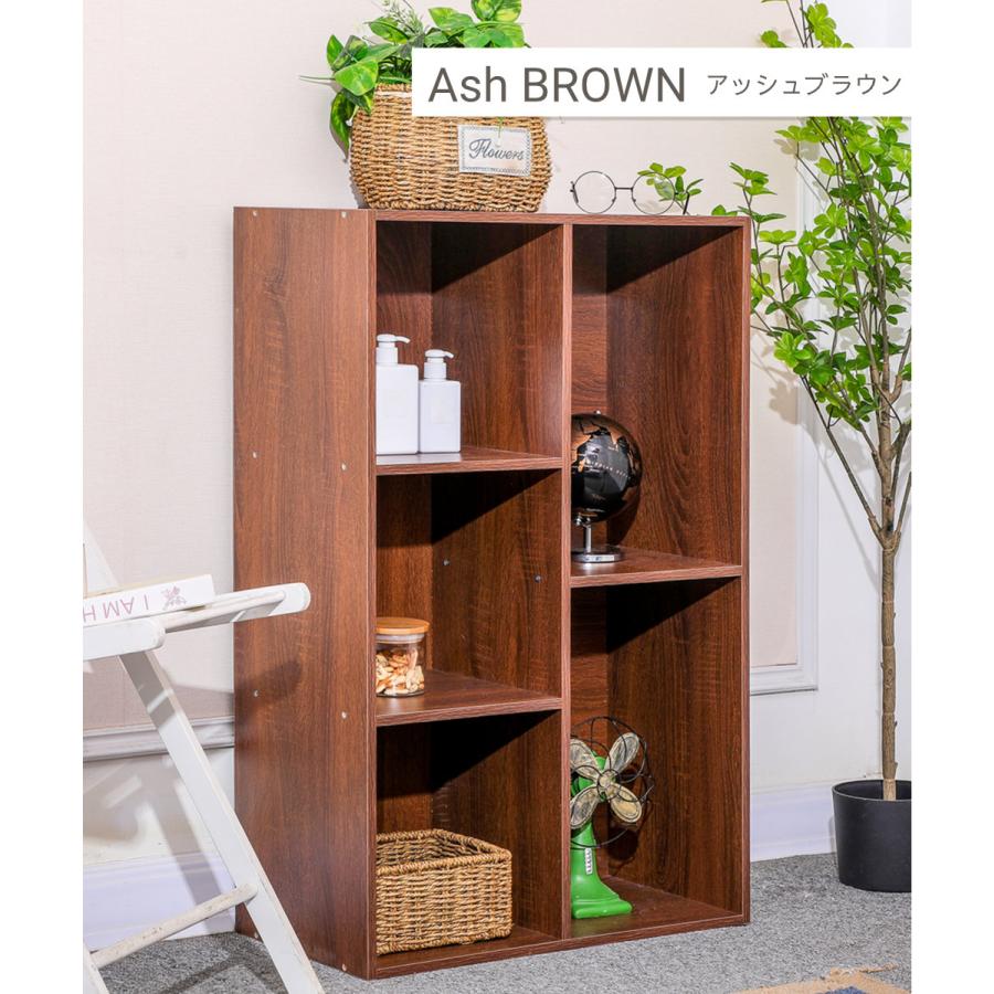 カラーボックス 大容量 2列 2段 3段 A4対応 収納棚 本棚 KC-BOX 送料