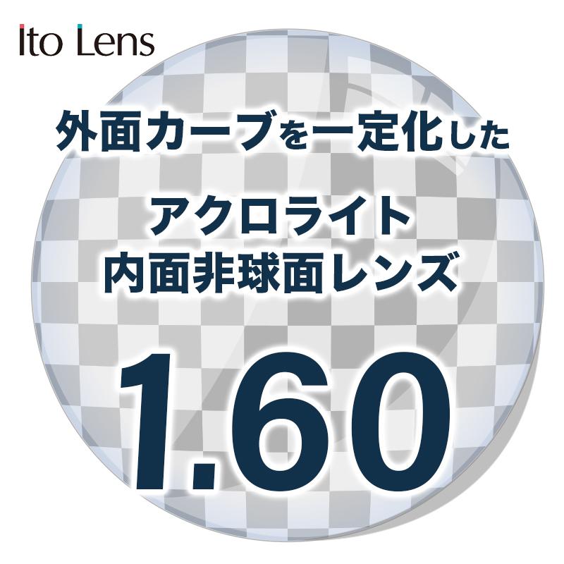 メガネ レンズ交換用　イトーレンズ 1.60 アクロライト メガネ レンズ交換用 1.60 内面非球面単焦点レンズ_1
