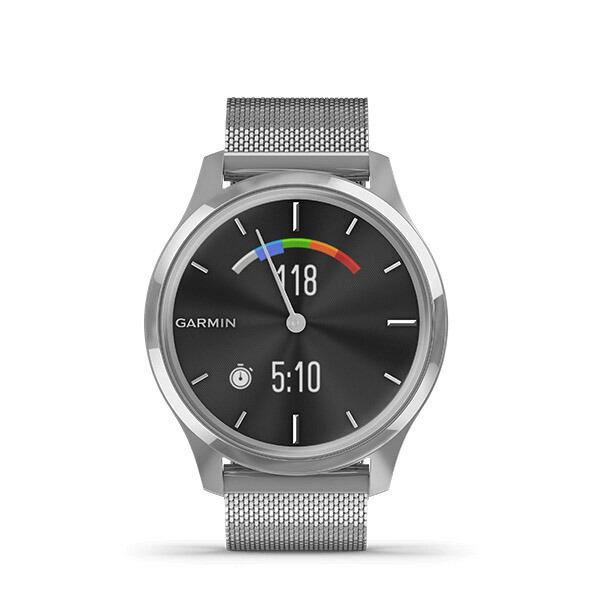 GARMIN（ガーミン） vivomove Luxe Silver Milanese ヴィヴォ ムーブ 