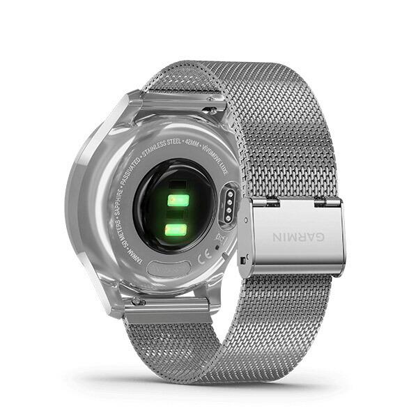 GARMIN（ガーミン） vivomove Luxe Silver Milanese ヴィヴォ ムーブ