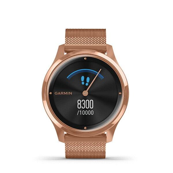 GARMIN（ガーミン） vivomove Luxe 18K Rose Gold PVD Milanese 010