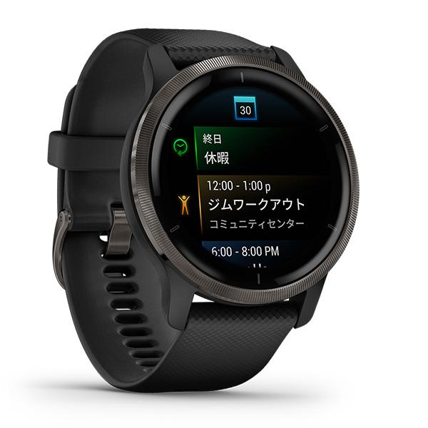 GARMIN ガーミン Venu 2 Black/Slate ヴェニュー 2 010-02430-61 : 010 