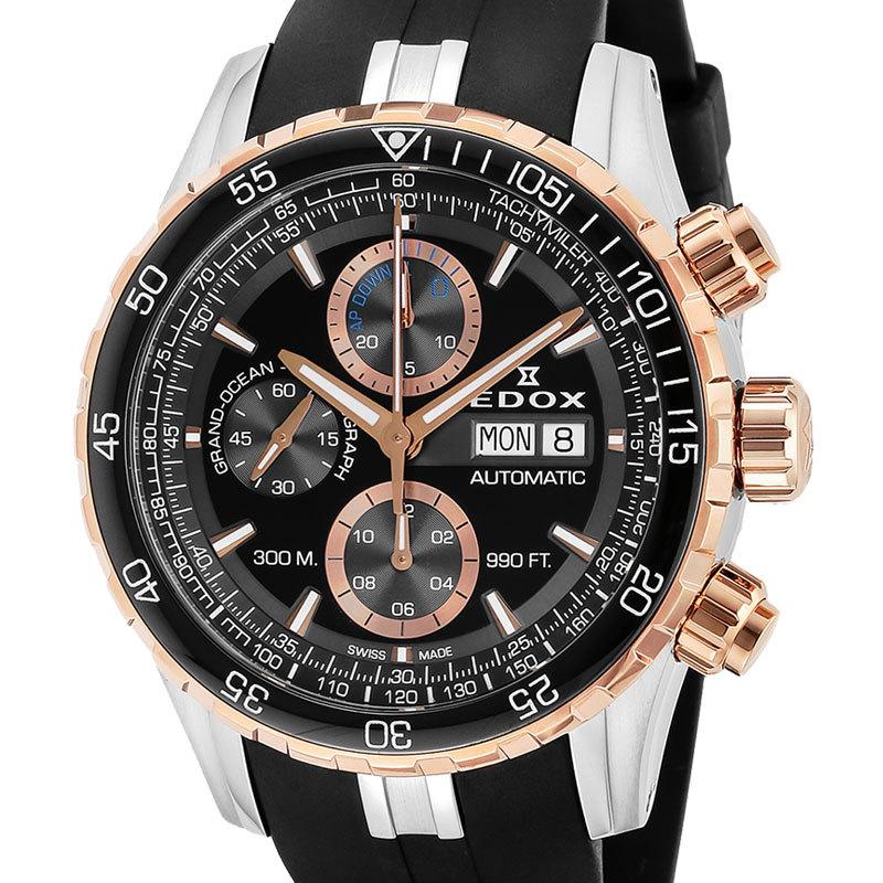 EDOX（エドックス） グランドオーシャン クロノグラフ デイデイト表示