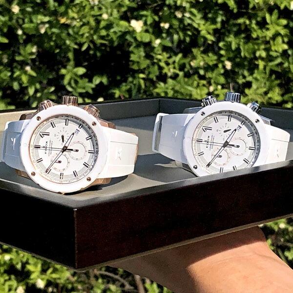 EDOX（エドックス） クロノオフショア1 クロノグラフ ホワイト 10221 