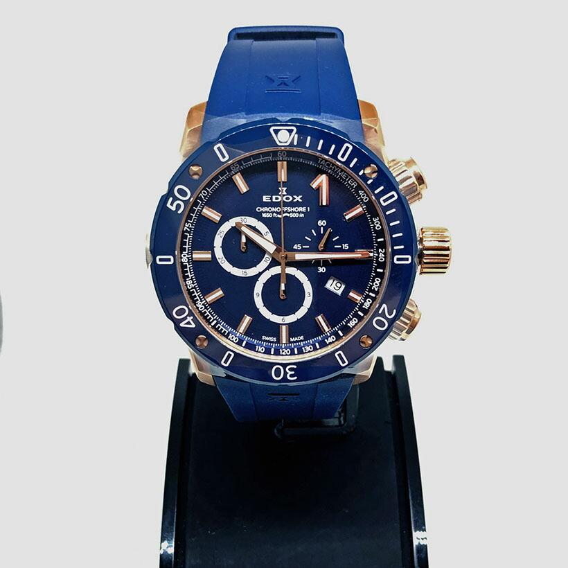 【ストラッププレゼント】EDOX エドックス クロノオフショア1 クロノグラフ デイト表示 10221-37RBU3-BUIR3｜eye-eye-isuzu｜11