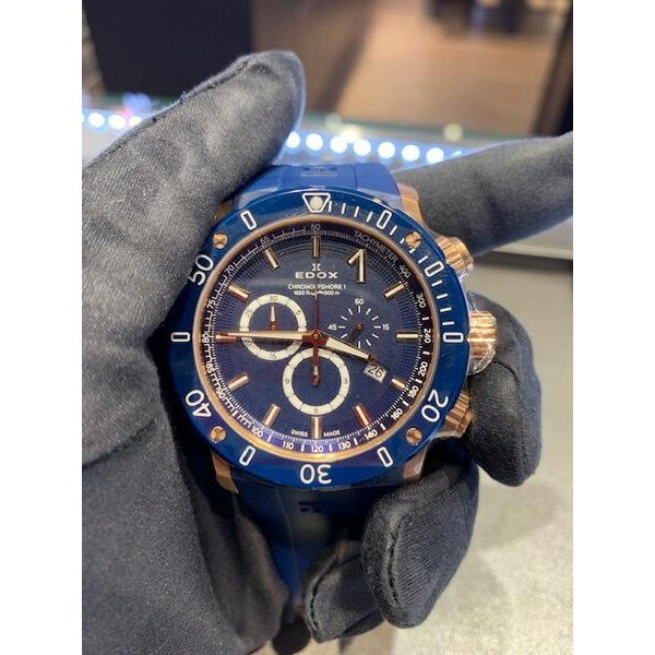 【ストラッププレゼント】EDOX エドックス クロノオフショア1 クロノグラフ デイト表示 10221-37RBU3-BUIR3｜eye-eye-isuzu｜06