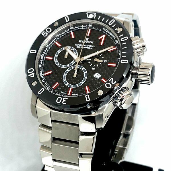 [専用出品]custom producu mm EDOX（エドックス） クロノオフショア1 クロノグラフ デイト表示 10221