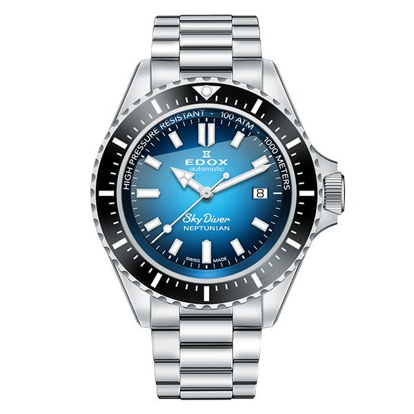 EDOX(エドックス) SKYDIVER スカイダイバー NEPTUNIAN AUTOMATIC ネプチュニアン オートマティック 80120-3NM-BUIDN｜eye-eye-isuzu