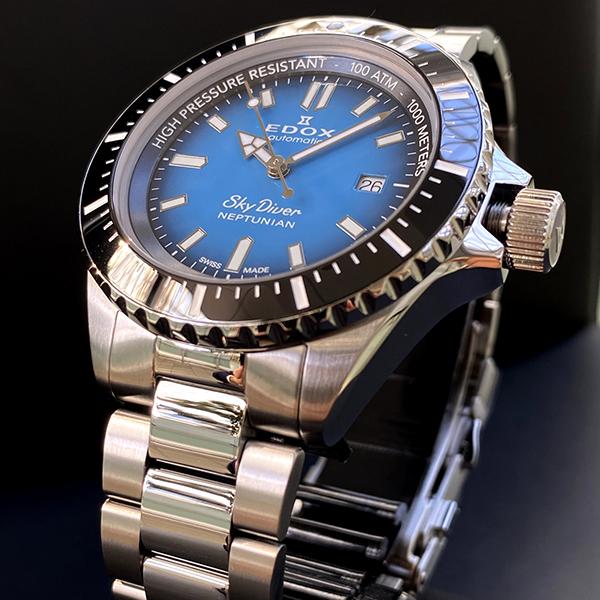 EDOX(エドックス) SKYDIVER スカイダイバー NEPTUNIAN AUTOMATIC ネプチュニアン オートマティック 80120-3NM-BUIDN｜eye-eye-isuzu｜09