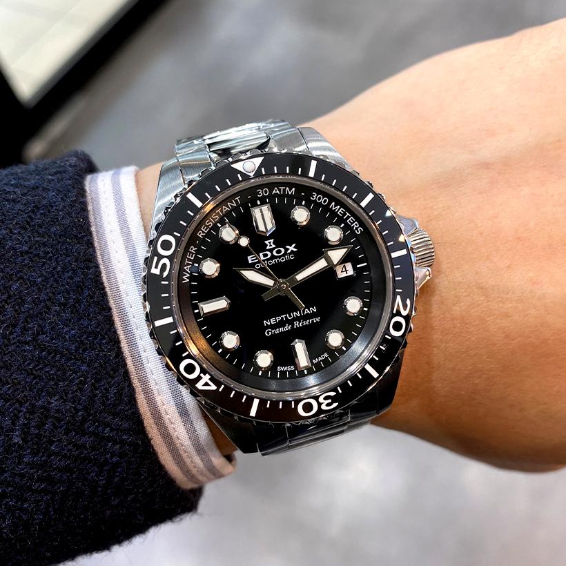 EDOX エドックス NEPTUNIAN GRANDE RESERVE DATE AUTOMATIC EDOX エドックス NEPTUNIAN GRANDE RESERVE DATE AUTOMATIC