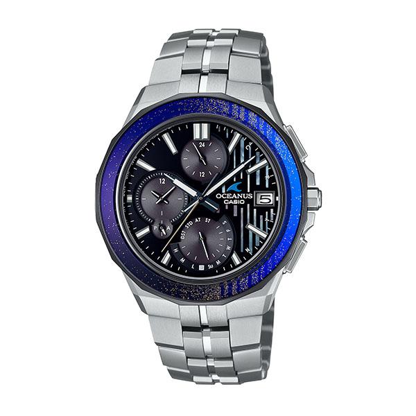【希少】カシオ　オシアナス　限定　OCW-S5000MB-1AJF 箱付　蒔絵 OCEANUS CASIO カシオ オシアナス 蒔絵 - 蒔きぼかし抜描瀧文 世界限定