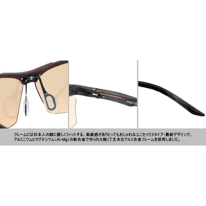 コンフォートサングラスジーロット8513CS　明るいレンズ偏光機能付きサングラス。室内外兼用。紫外線・ブルーライトをカット。白内障手術後予防にも薄色レンズ_3
