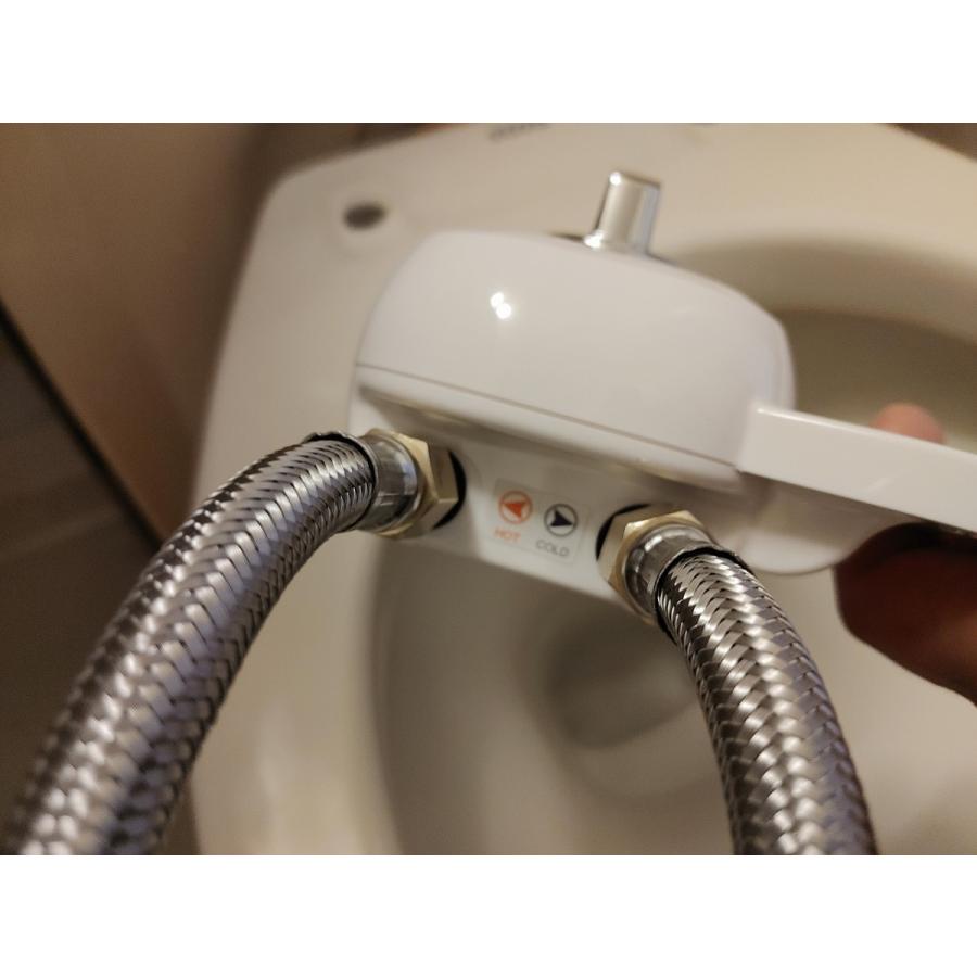 3点ユニットバス専用 無電源温水洗浄便座iS-04L (左手操作用） 電源