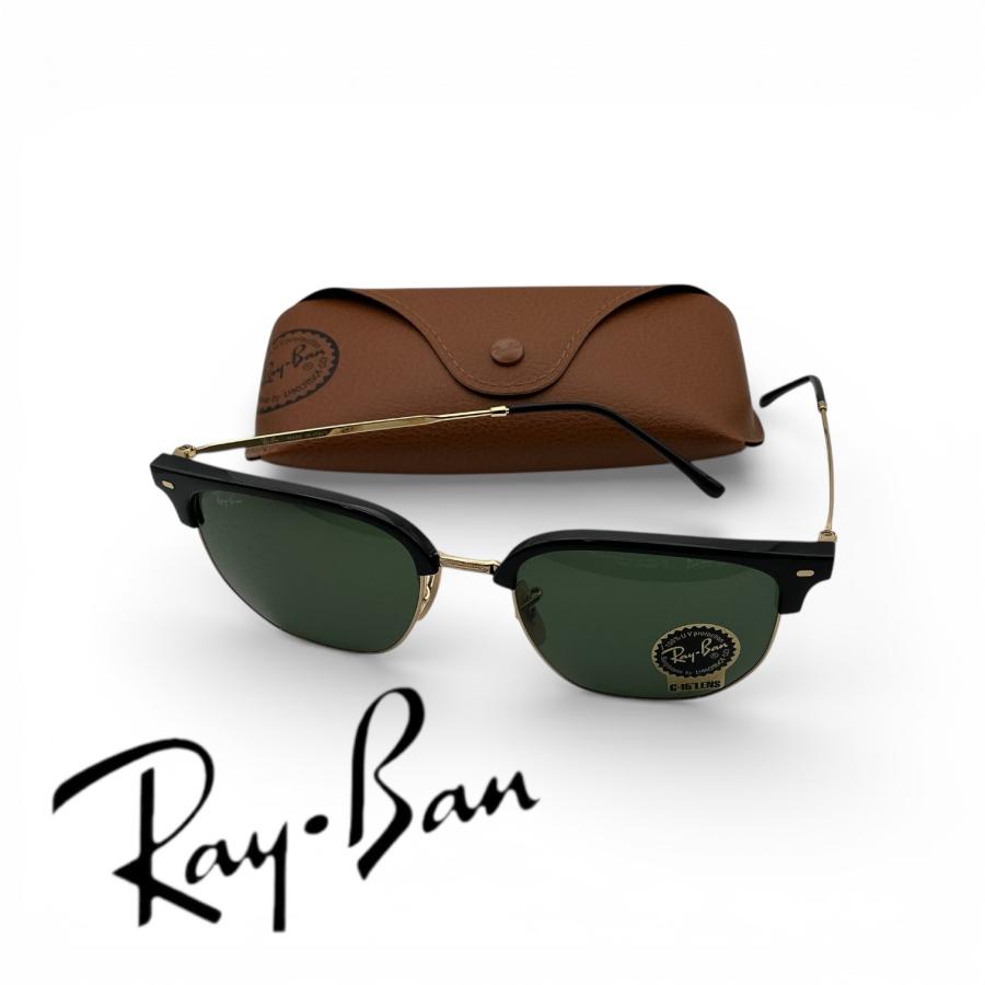 レイバン サングラス 0RB4416F 601/31 NEW CLUBMASTER Black on Arista／Green　ユニセックス　ハイブランド | Ray-Ban