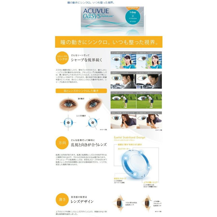 コンタクトレンズ ワンデー アキュビュー オアシス 乱視用 30枚入り 6箱セット 送料無料 1day 1日使い捨て Jj Oas 1sayt 6 アイコンタクト Yahoo 店 通販 Yahoo ショッピング