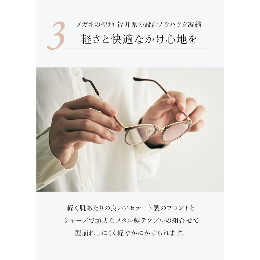老眼鏡 おしゃれ レディース ブルーライトカット UVカット CN-9725