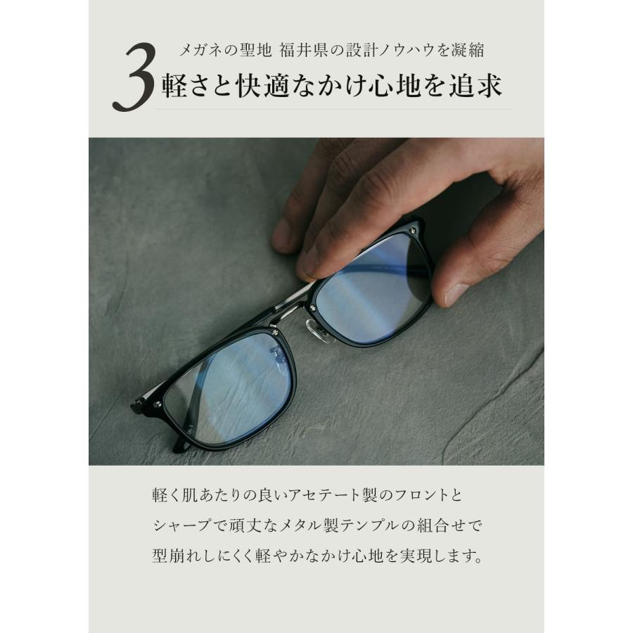 老眼鏡 おしゃれ メンズ ブルーライトカット UVカット CN-9726