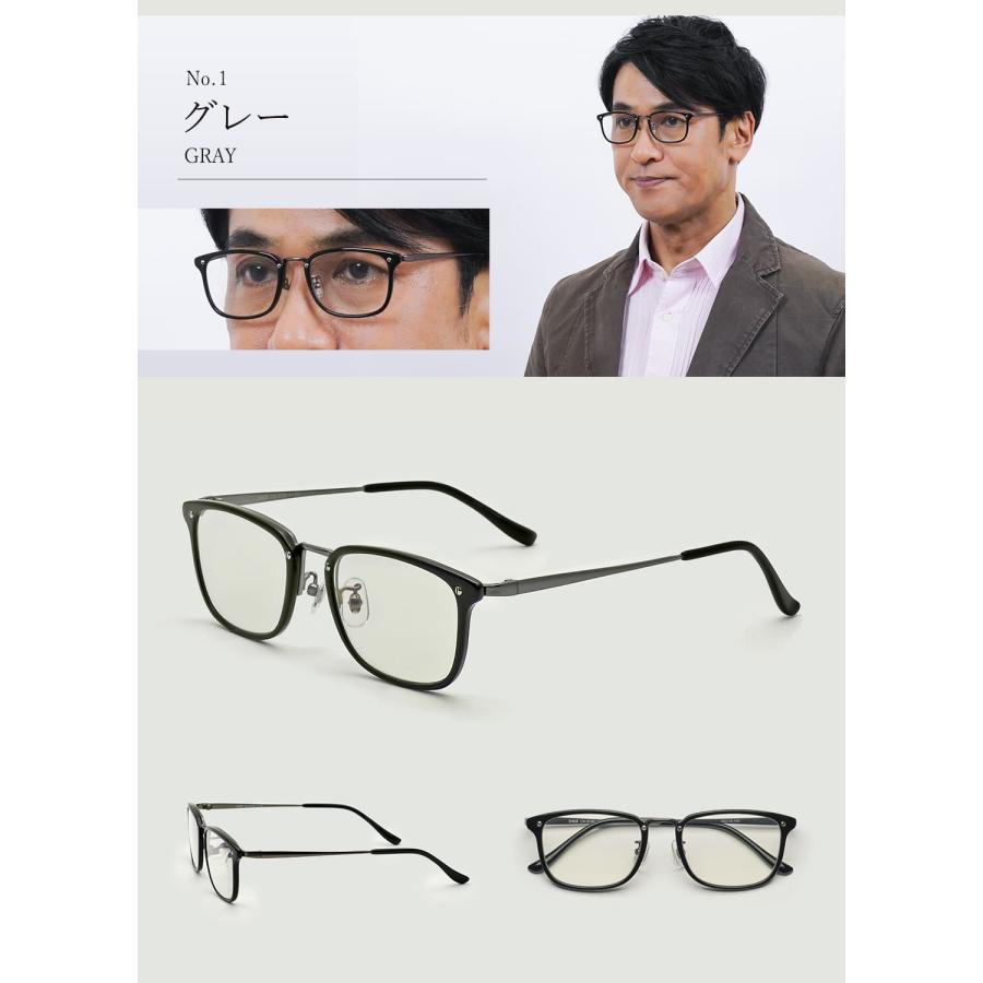 老眼鏡 おしゃれ メンズ ブルーライトカット UVカット CN-9726