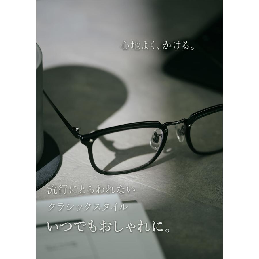 老眼鏡 おしゃれ メンズ ブルーライトカット かっこいい ボストン PC