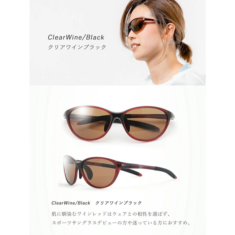 EーFIT スポーツサングラス レディース uvカット ブルーライト