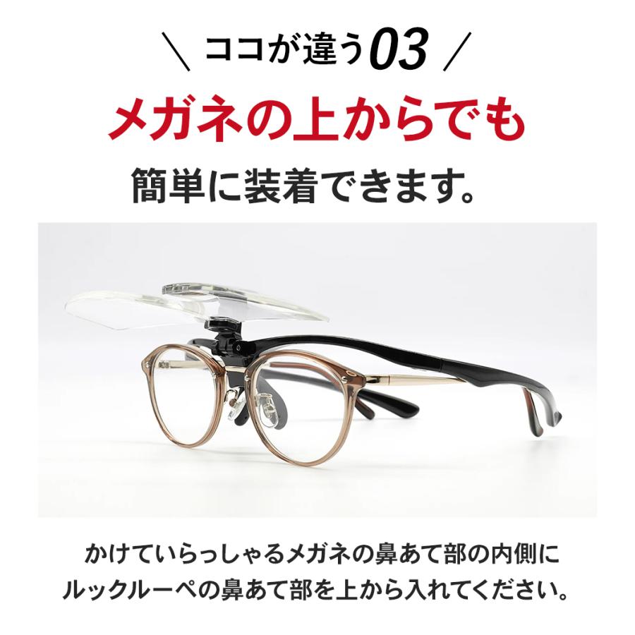 眼鏡式　拡大鏡 eyeforyou メガネルーペ メガネタイプの拡大鏡 ダブルズームr