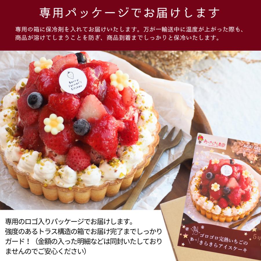 【アイス ケーキ】 ゴロゴロ大粒いちごの【あっきらきらアイスケーキ】クリスマス 誕生日 スイーツ プレゼント |  | 11