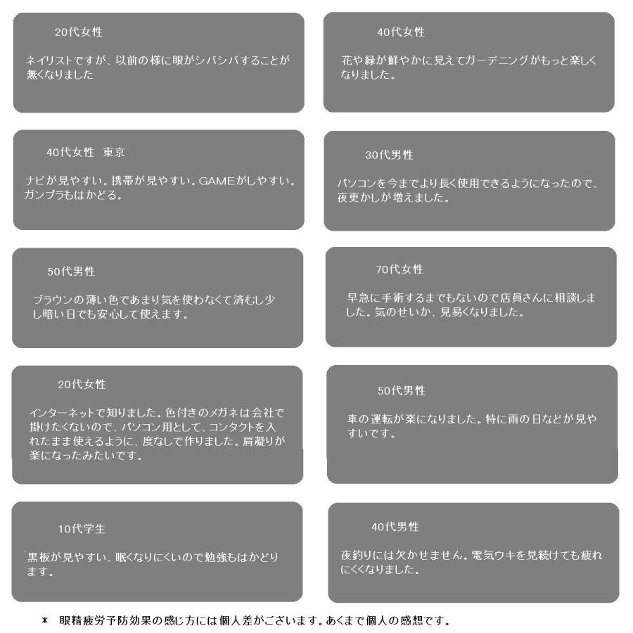 交換用レンズ 加工料込 度なし 伊達 眼精疲労予防ビュイ bui 度なし