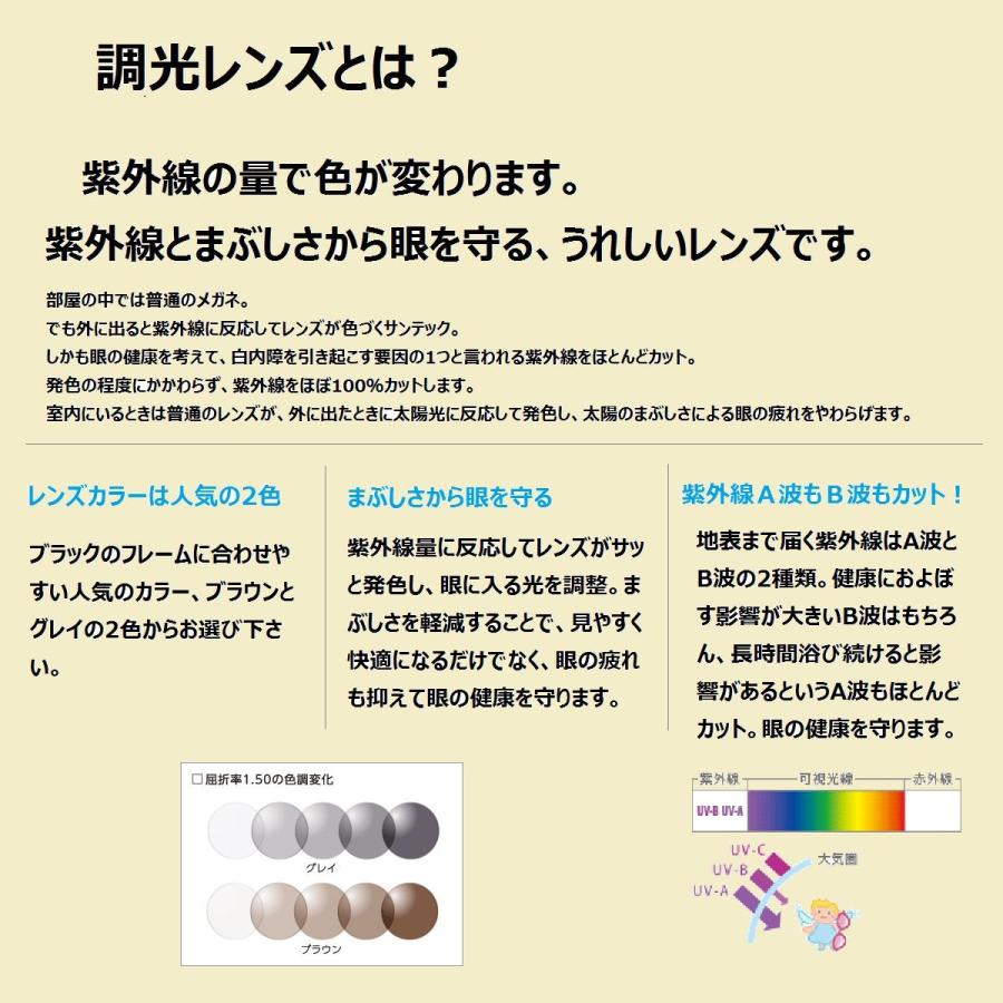 Ray-Ban 色が変わる調光レンズ付 HOYA サンテック調光メガネ Ray-Ban 色が変わる調光レンズ付 HOYA サンテック調光メガネ
