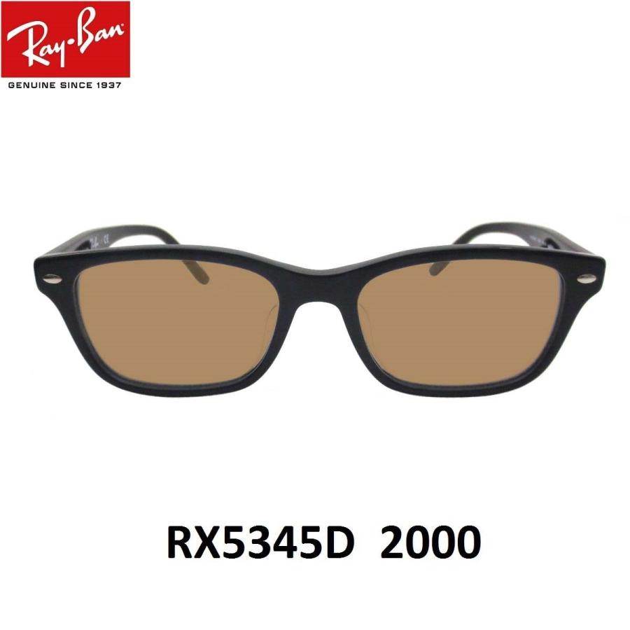 レイバン ダークカラー サングラス Ray-Ban RX5345D-2000 53 アジアンフィット セルフレーム UVカット｜eyemax｜11