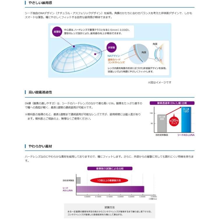 シード（SEED） メール便 送料無料 ハードコンタクトレンズ AS-LUNA