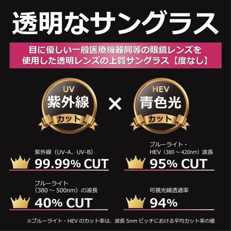 透明な サングラス 送料無料 クリアサングラス 透明サングラス クリアレンズ 透明レンズ UVカット ブルーライトカット 人気 メンズ 女性 TR-90 弾性／8222｜eyemerry｜17