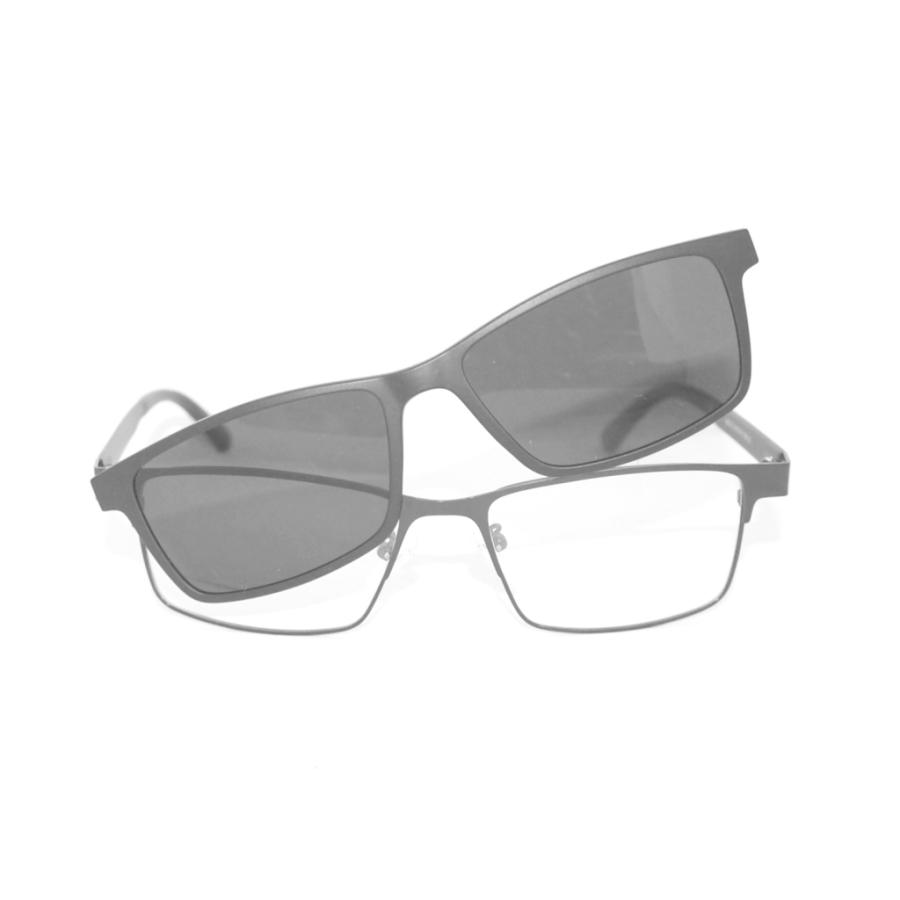 透明な サングラス 前掛け クリップオン 偏光サングラス付 送料無料