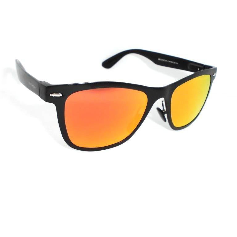 偏光サングラス 日本製偏光レンズ アルミ合金枠：2140BK・LENS