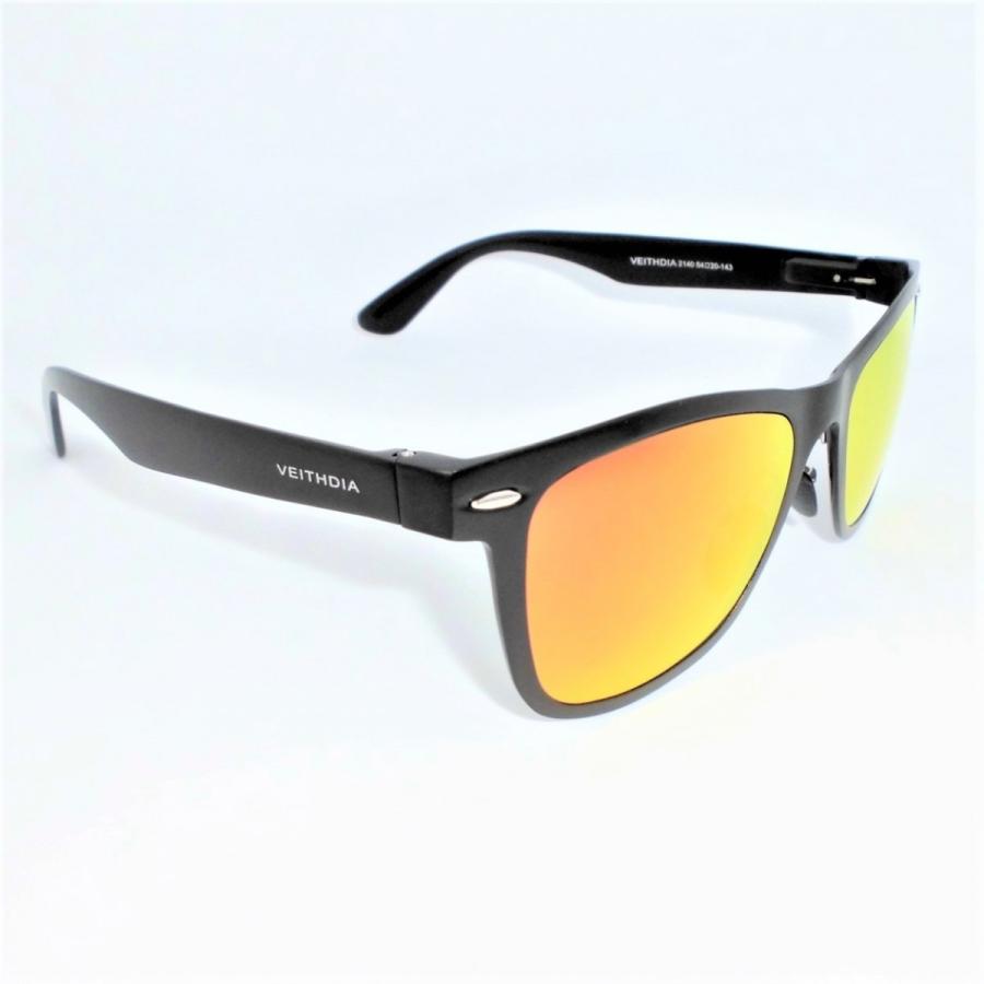 ⭐️偏光サングラス⭐️シルバーミラー⭐️ブラック⭐️ブルーミラー