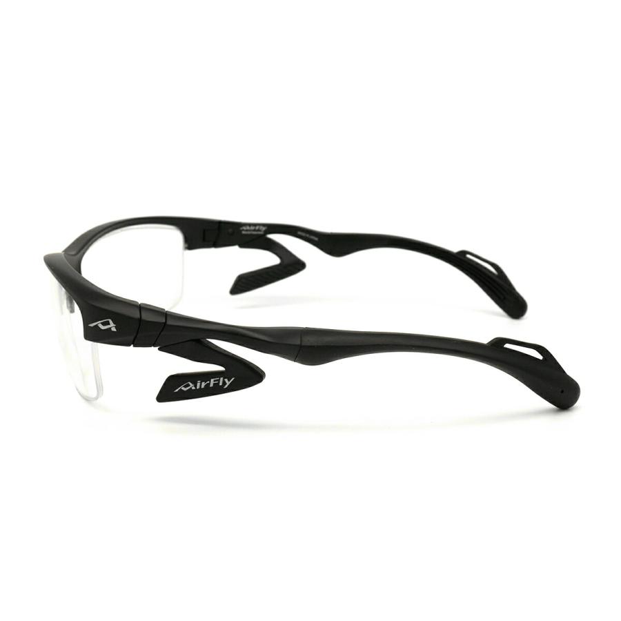 エアフライ 度付きクリアレンズ AF-303 col.1 AirFly 鼻に跡がつかないスポーツサングラス クリアアダプター UVカット ItoLens ハイカーブ160 6カーブ_3