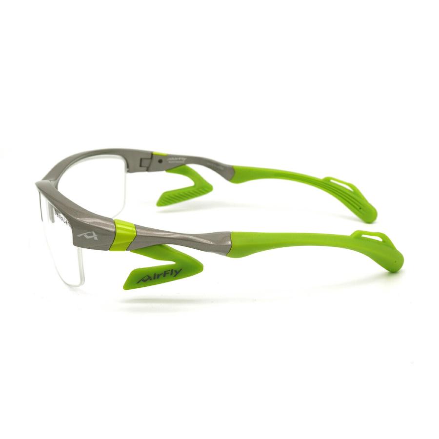 エアフライ 調光 度付きサングラス AF-304 col.3S AirFly 鼻に跡がつかないスポーツサングラス クリアアダプター UVカット ItoLens NeoContrast Art gray HEV420_12