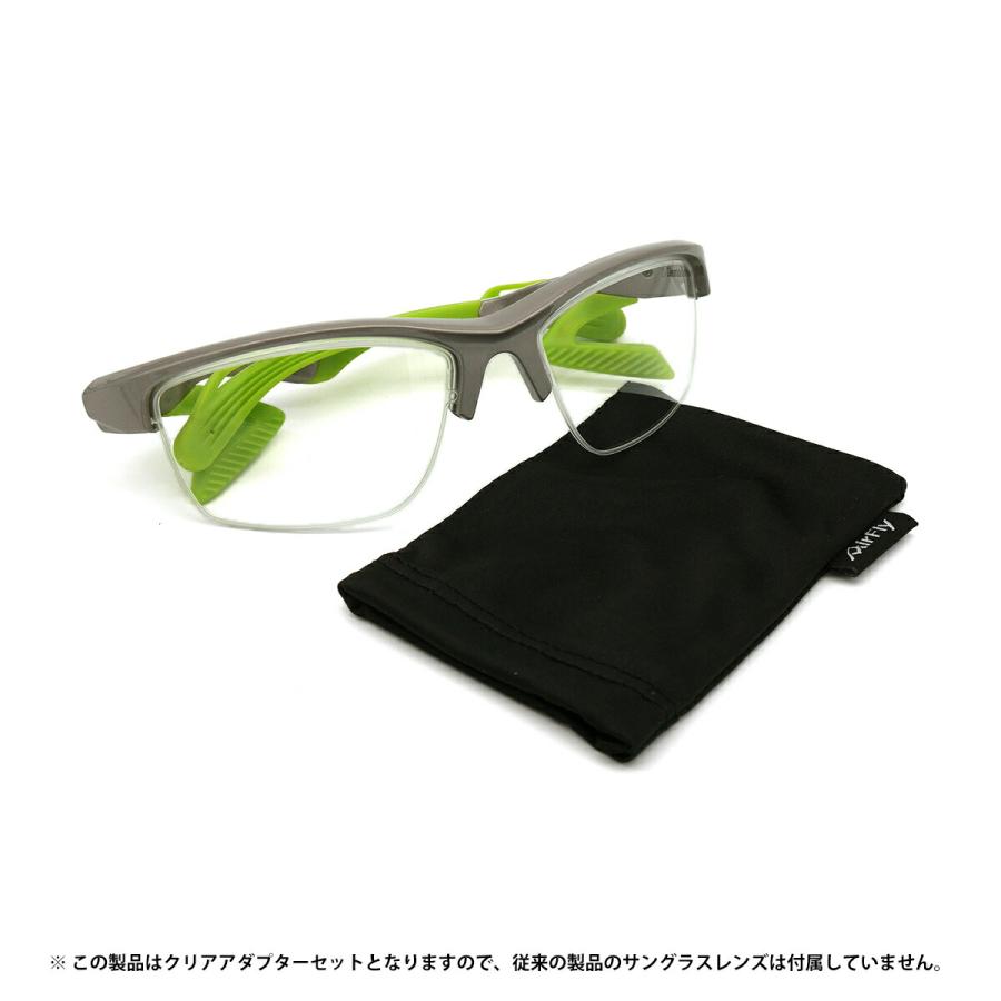 エアフライ 調光 度付きサングラス AF-304 col.3S AirFly 鼻に跡がつかないスポーツサングラス クリアアダプター UVカット ItoLens NeoContrast Art gray HEV420_15