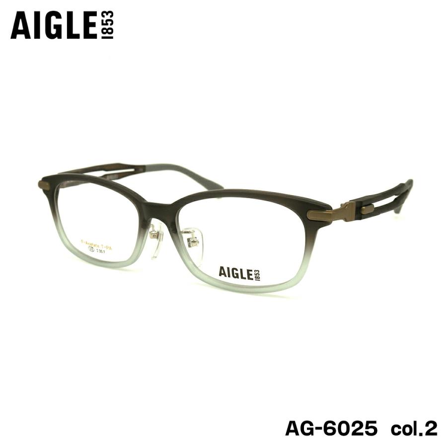 エーグル メガネ AG-6025 col.2 53mm AIGLE フレーム PPSU 弾性樹脂