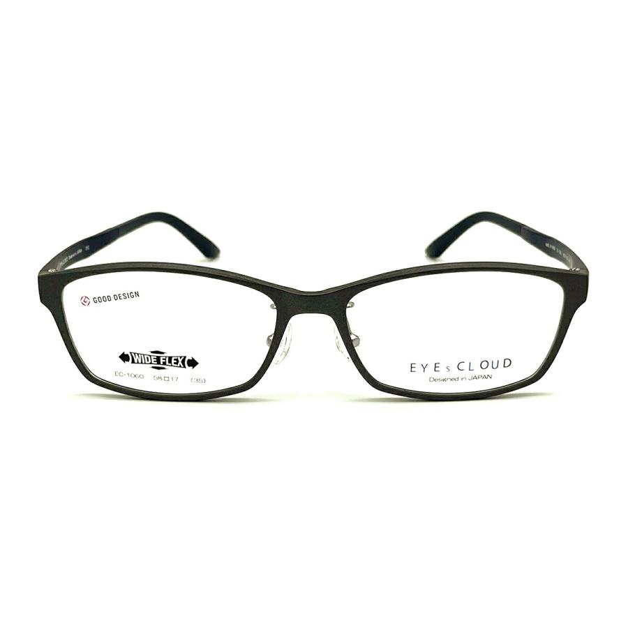 大きいサイズ 伊達 ダテメガネ EC-1060 col.5 58mm EYEs CLOUD アイ