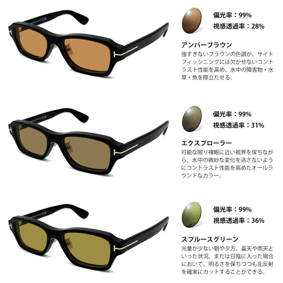 トムフォード 偏光 サングラス RARTS FT6113DB (TF6113DB) col.052 56mm TOM FORD アジアンフィット アーツ UVカット 国内正規品_6