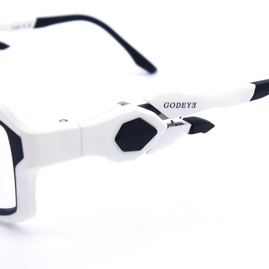 ゲーム メガネ ゴッドアイ 白 ゲーミンググラス パソコン 眼鏡 e